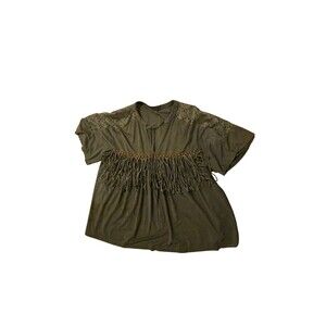 Fringe Brown Suede Feel Large Cowgirl Country‎ Honky Tonk Nashville